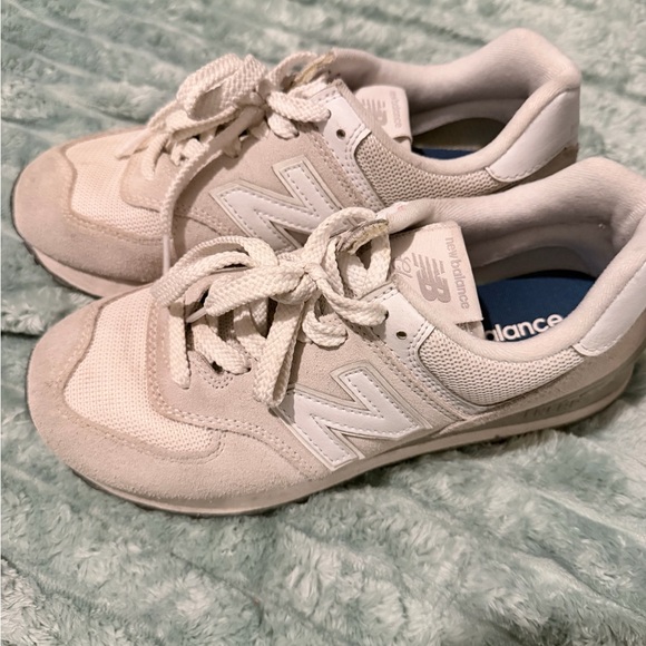 New Balance Shoes - New Balance Off-White Lace-Up Sneakers